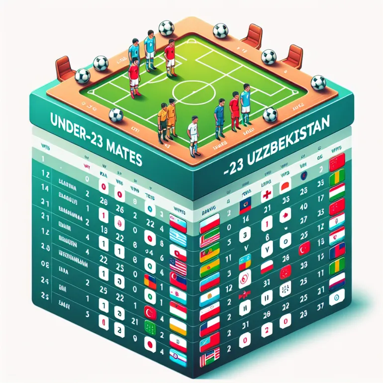 История Успехов Молодежной Сборной Узбекистана по Футболу (до 23 лет) в Турнирных Таблицах